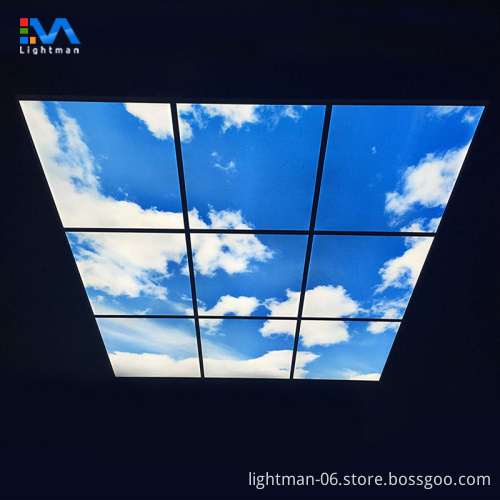 40W 6060 Wall Mounted Frameless Sky LED Panel Light